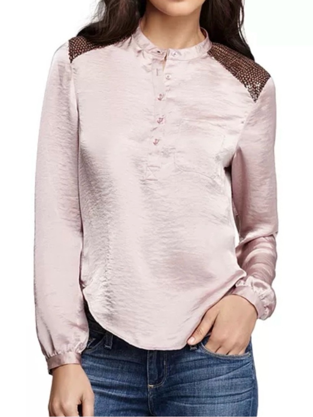 Joe’s Collection Milly Top - Lilac with Sequin Detail - Size Medium